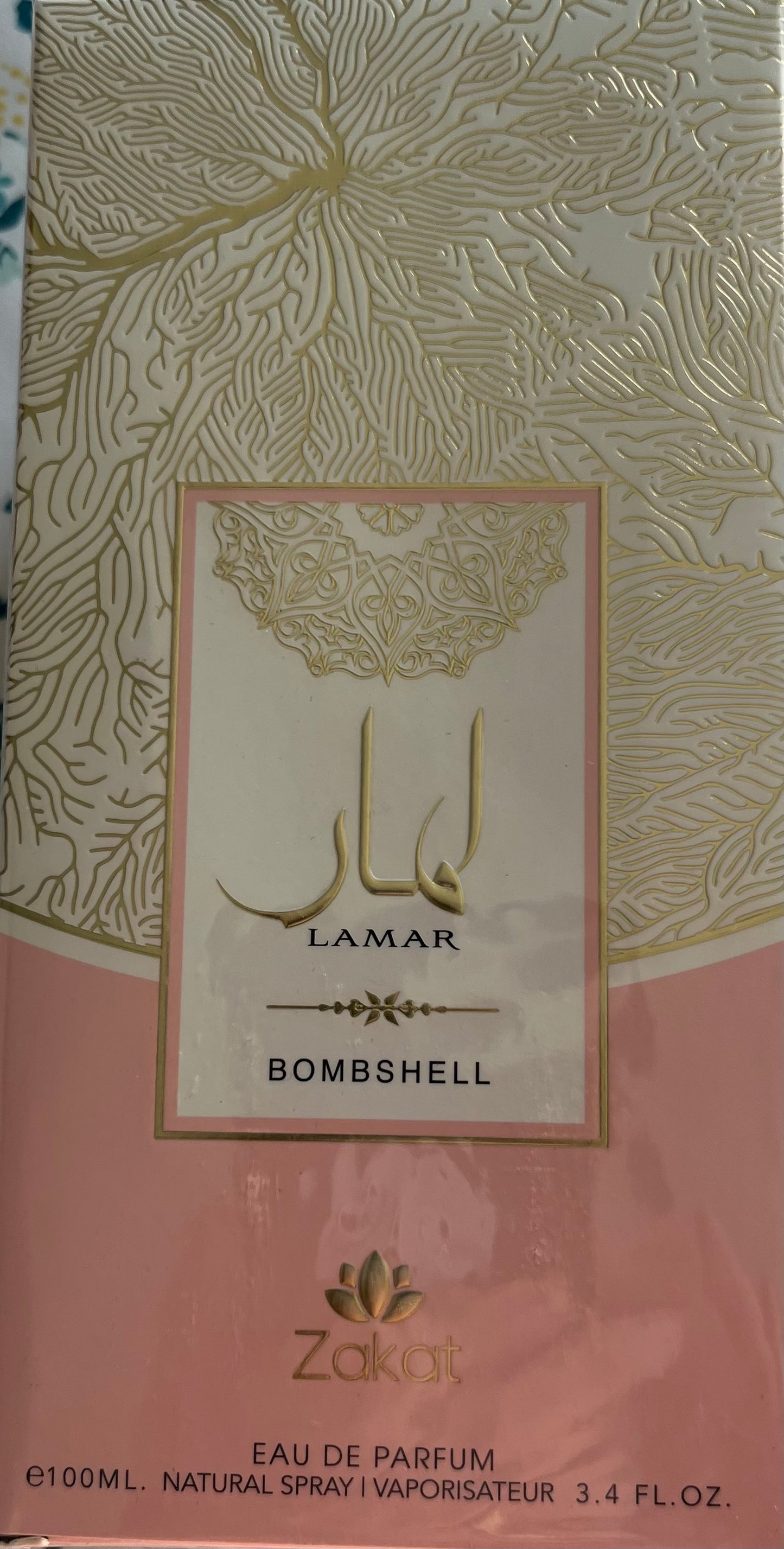 Lamar Bombshell Zakat Eau de Parfum 3.4oz Made in UAE