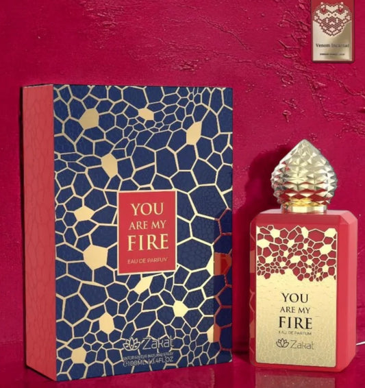 You Are My Fire Rouge Zakat Eau de Parfum 3.4oz Made in UAE