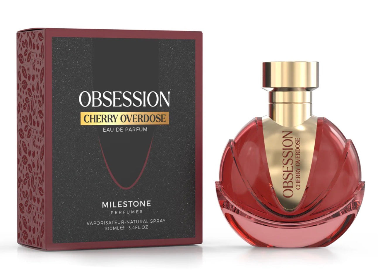 Obsession Cherry Overdose Milestone Eau de Parfum 3.4oz Made in UAE