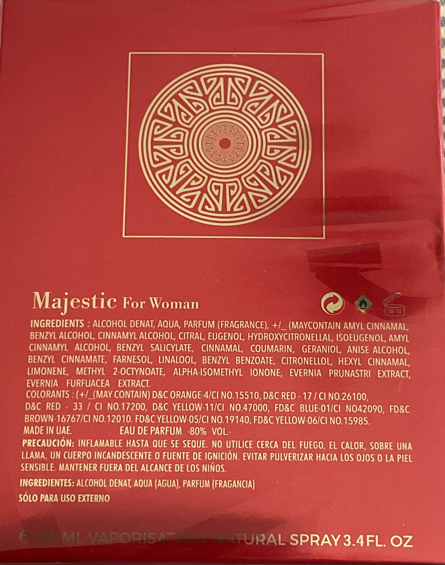 Majestic Le Falcone Eau de Parfum 3.4oz Made in UAE