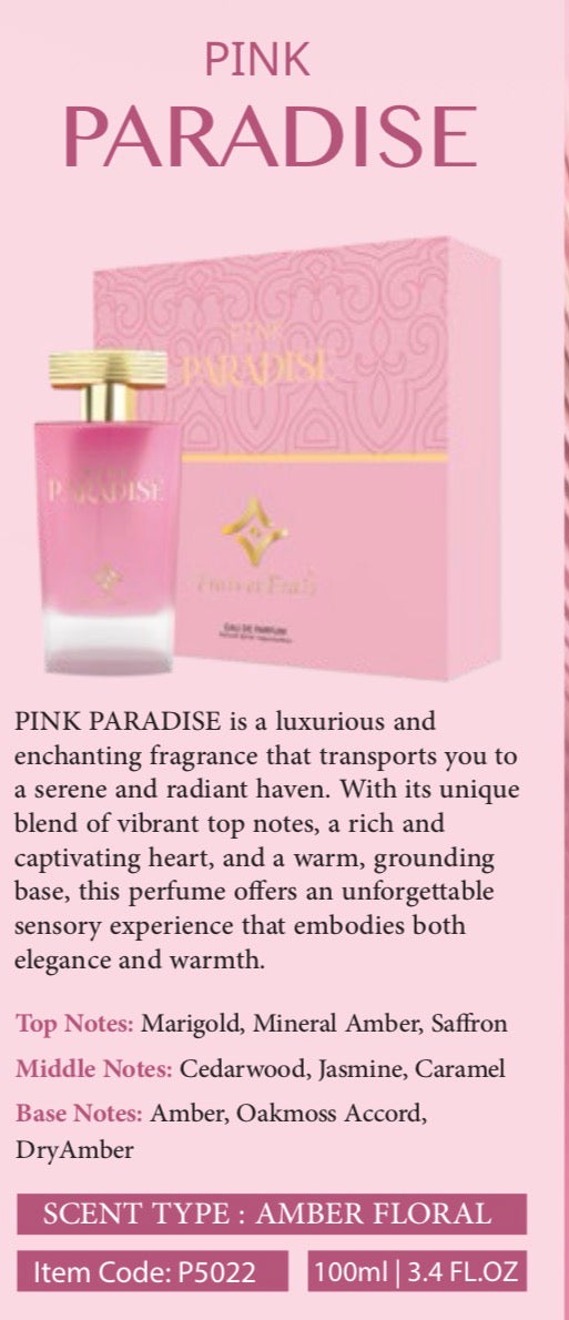 Pink Paradise Frais Et Frais Eau de Parfum 2.7oz Made in UAE