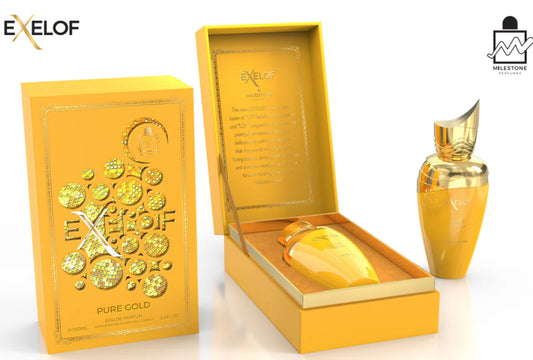 Pure Gold Exelof Milestone Eau de Parfum 2.8oz Made in UAE