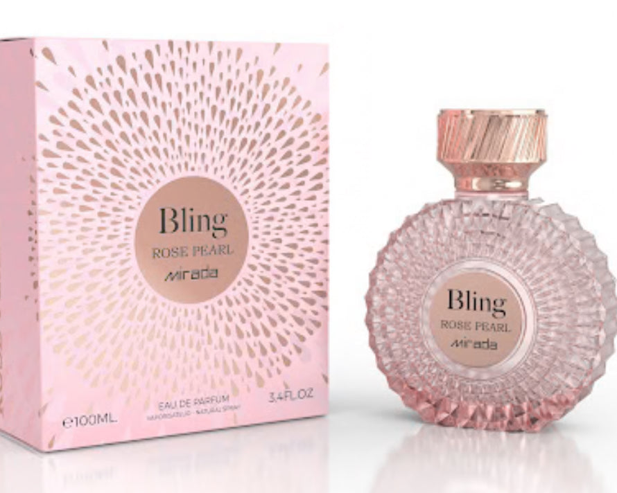 Bling Rose Pearl Mirada Eau de Parfum 3.4oz Made in UAE