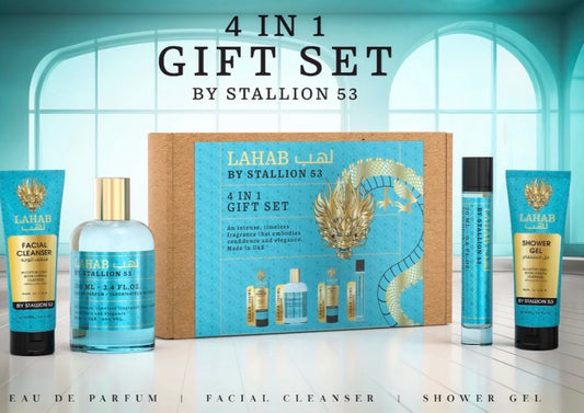 Lahab 4 in 1 Gift Set Eau de Parfum 3.4oz made in UAE