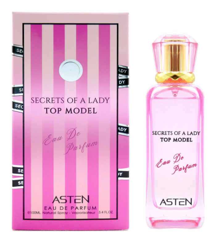 Secrets of A Lady Top Model Asten EAU de Parfum 3.4 oz Made in UAE